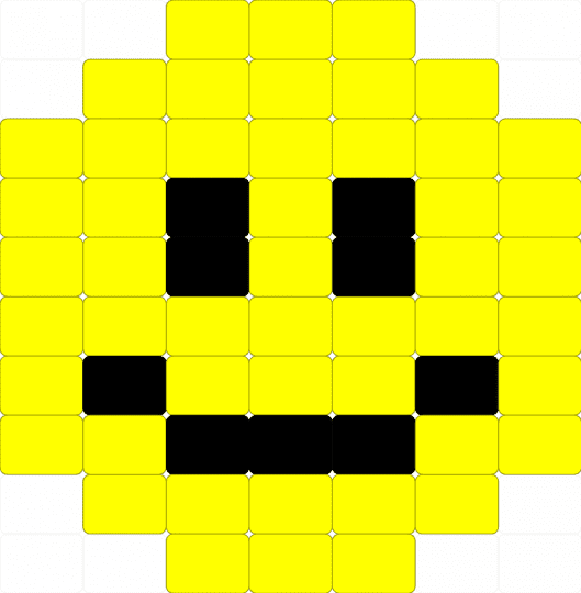 Smile (but ladder stich) - yellow,smile,ladder,ladder stich,happy,yay,idk