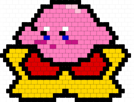 kirby on the warp star - pink,yellow,kirby,red