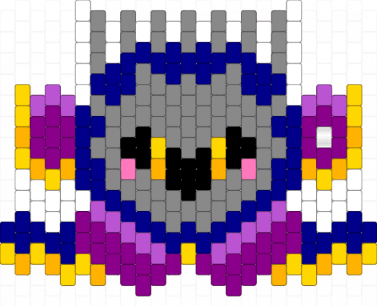 meta knight - gray,purple,pink,meta knight,kirby,blue