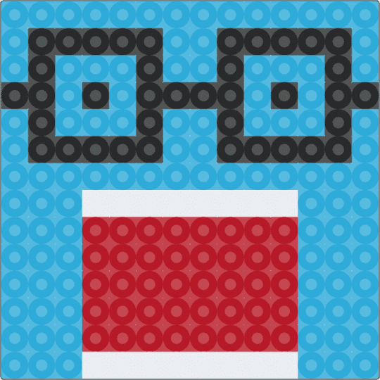 blue nerd domo - light blue,red,domo,nerd domo,blue,baby blue