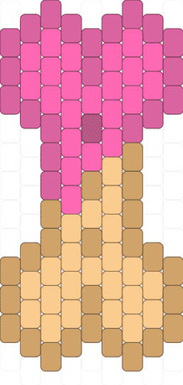Frosted Bone Treat - pink,beige