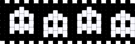 Ghost cuff - black,white,ghost,spoopy