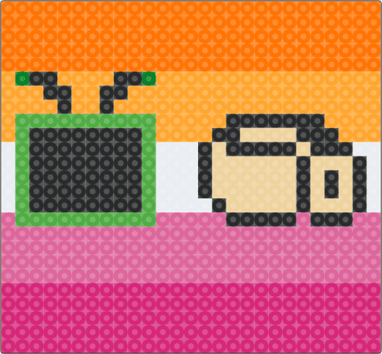 Shellvision lesbian - orange,pink