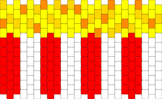 Popcorn cuff - red,yellow,cotdthemeparks