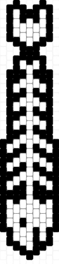 simpler fish tie - black, fish, tie, white
