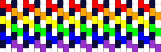 rainbow with black & white - purple