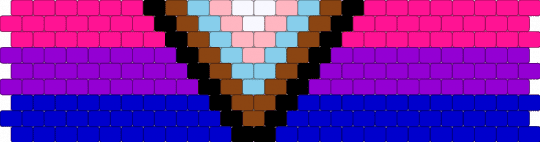 lil bi with some of the progressive flag - purple,pink