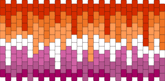 Drippy Lesbian Flag cuff - orange,pink,lgbtqia,gay,lesbian,pride