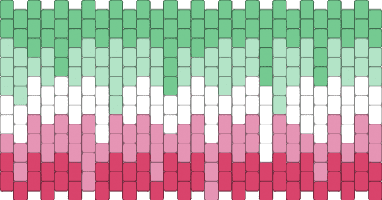 Drippy Abrosexual Cuff - pink,teal