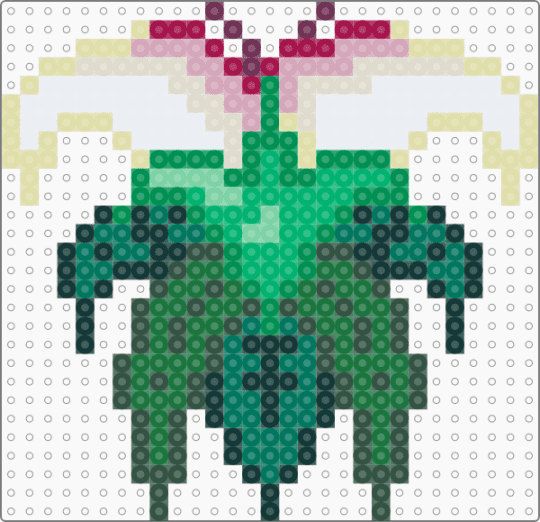 White Lily souljam pattern - green,teal,gray