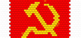 hammer and sickle - communism,hammer,sickle,symbol,historical,political,striking,vibrant,red,yellow