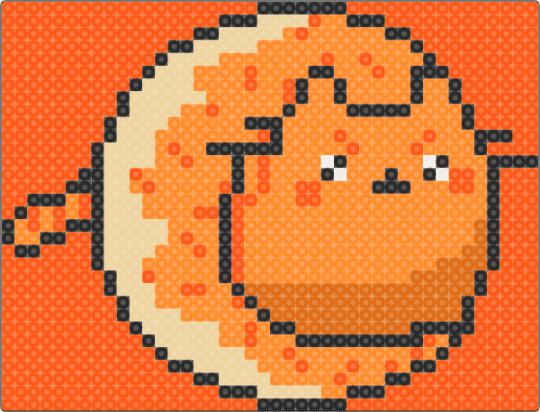 ANXIOUS SALTED CARAMEL DOUGHNUT, PUSHEEN!! - orange