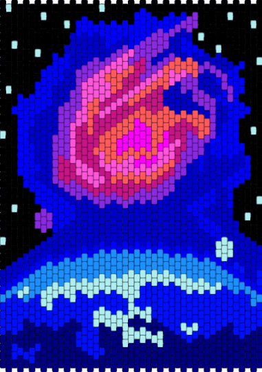Galaxy planet - purple