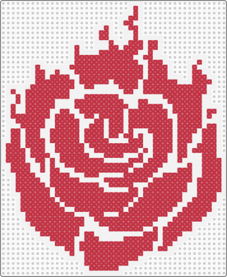 Rwby: Ruby logo - white,red