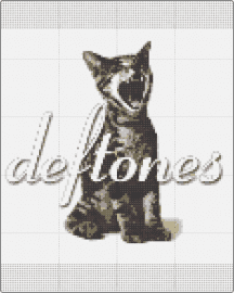 Deftones (Like) Linus cover art - deftones,band,cat,album,music,cover art,alternative,metal,fan tribute,gray,white