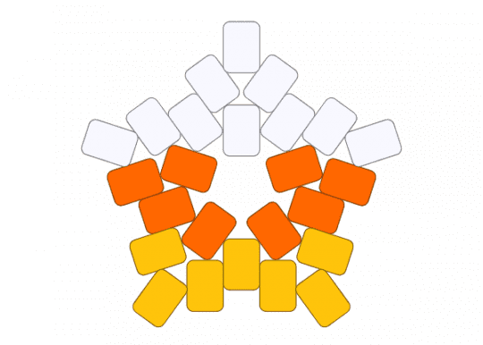 Candy Corn Star (smol) 💛🧡🤍 - 