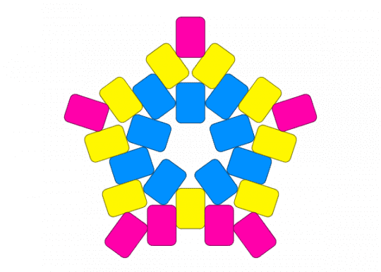 Pansexual star (smol)!! 🩷💛💙 - light blue, yellow