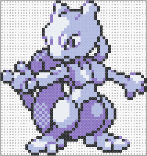 #0150 - Mewtwo - blue,pink