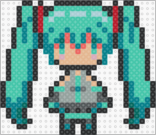 Hatsune Miku (Her friends are Akita Neru and Kasane Teto, Etc. Etc) - teal