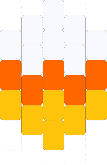 Candy Corn Diamond 💛🧡🤍 - 