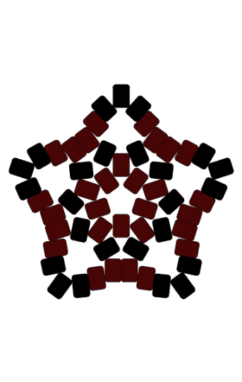 Divine star (big star for Divine) - black, brown, my system creations