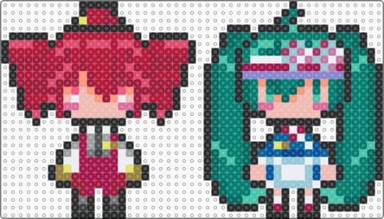 Mesmerizer Kasane Teto and Hatsune Miku! - teal,pink,red