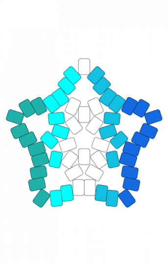 Gay star (big)!! 💚🩵🤍🩵💙 - 