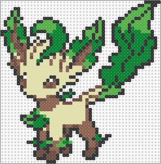 #0470 - Leafeon - yellow,green