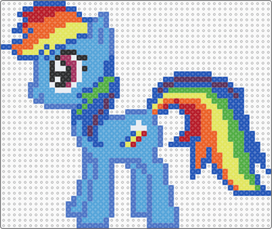 MLP - Rainbow dash! - blue,light blue