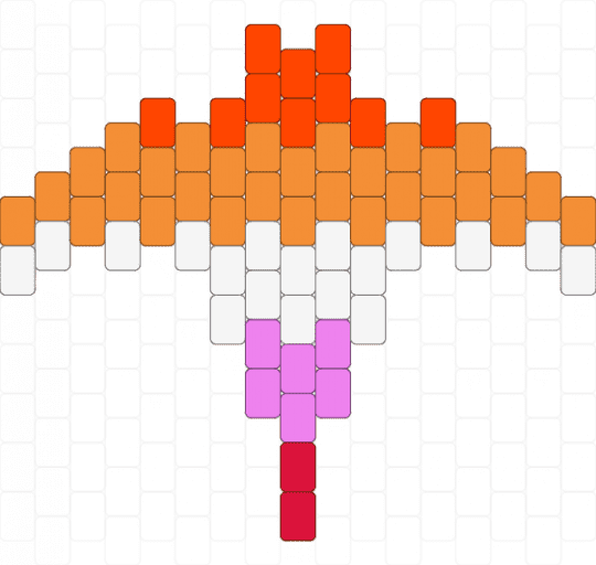 lesbian manta ray - orange,pride,lesbian,manta ray,sting ray,sea creature,lgbt,lgbtqia,gay