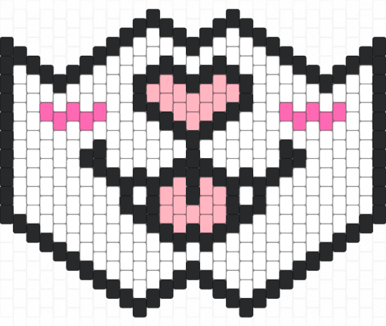 Kawaii Kitty Mask - white
