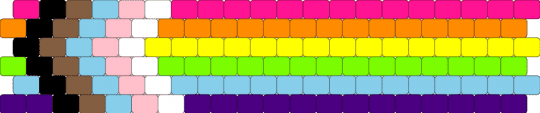 Lgbtqia+ cuff!! - orange,light blue,yellow,colorful,lgbtqia,pride,lgbtq,rainbow