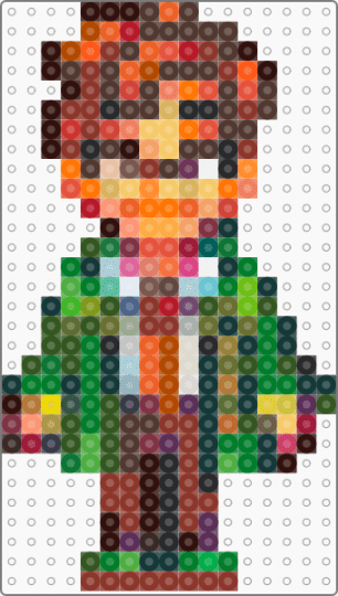 Portrait Accurate Harvey Stardew Valley (WIP) - brown,orange,red,green,colorful,stardew valley