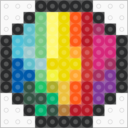 Stardew Valley Prismatic Shard - yellow,orange,pink,colorful