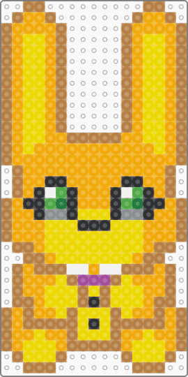 FNAF Spring Bonnie (Straight Ears) - tan,orange,yellow,fnaf,five nights at freddys,spring bonnie,springbonnie,rabbit,bunny,cute
