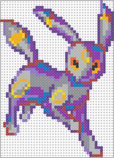 Umbreon - purple,pink,gray,colorful,umbreon,pokemon,pokemonpattern,poket monsters,umbreonpattern,art,cute,eeveelutions
