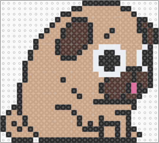 Derpy pug #2 - beige, cute, derpy, dog, pug