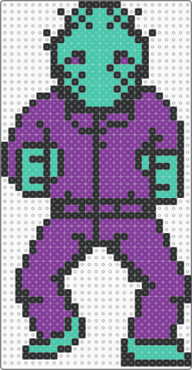 8-Bit Jason Voorhees - pink,teal,jason voorhees,8bit,game,fridaythethirteenth,jason