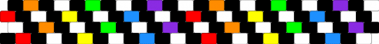 ska rainbow cuff - black,white,green,purple,orange,colorful