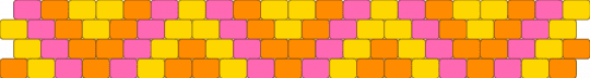 zig zag - pink - yellow,orange