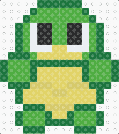 This turtle from bluey - green,yellow