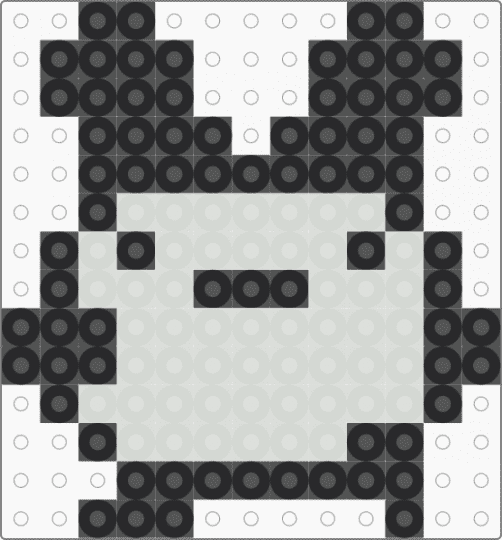 Little tamagotchi guy - black,white,tamagotchi,sprite,monochrome