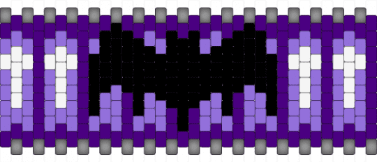 Purple Bat Cuff - pink