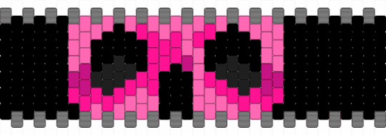 Pink Skull Cuff - pink,gray