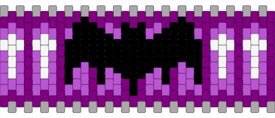 Purple Bat Cuff - pink