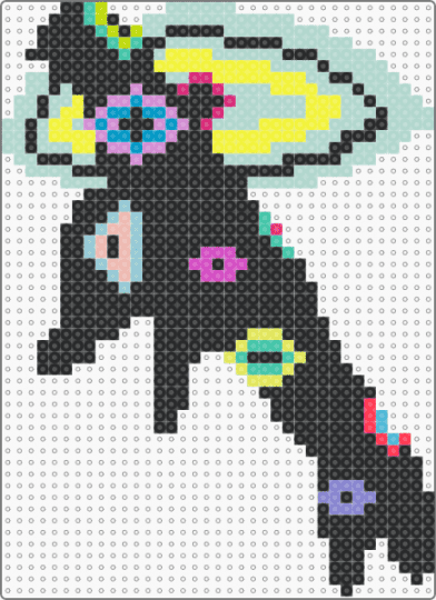 Abstract v2 - black, light blue, yellow