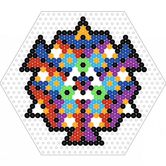 Sacred Geometry 2 - blue, geometry, orange, pink, red