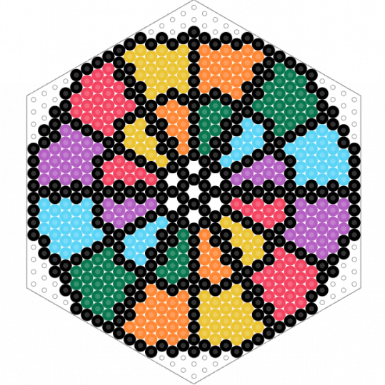 Color Wheel - black, colorful, light blue, orange, pink