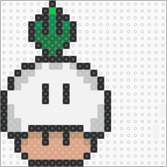 mushroom head turnip - white,beige,mario,turnip,capitaine toad treasur tracker