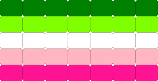 Abro flag - green,pink